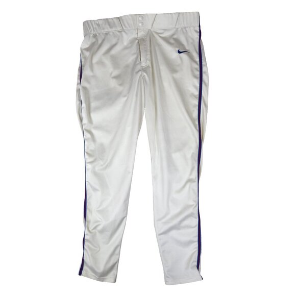 Nike Team Baseball Pants XL White Blue Pinstripe LA Pro Style - Picture 1 of 13
